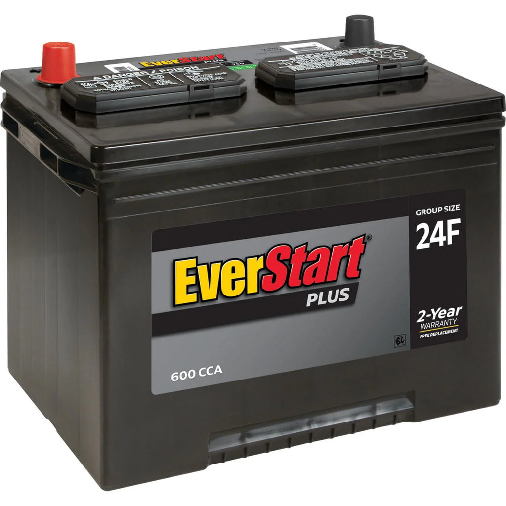 Lead Acid Automotive Battery Group Size 24F 12 Volt 600 CCA X755222