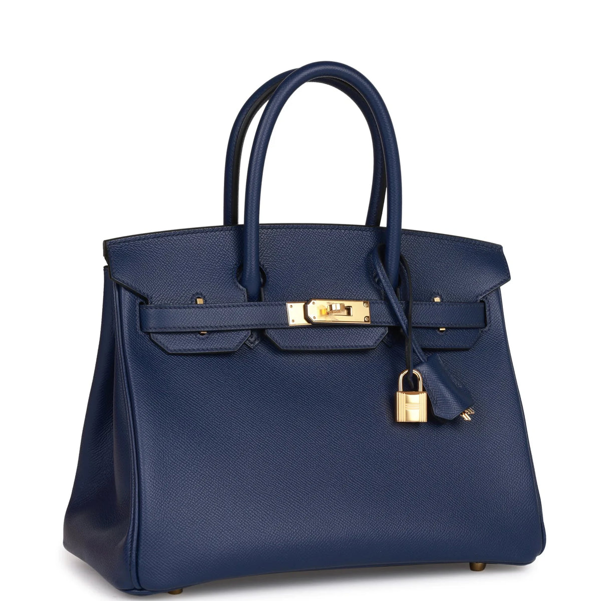 Bleu Saphir Epsom Leather Handbag T311