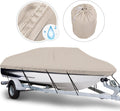 Waterproof Trailerable Boat Cover, Fits 17-19 ft V-Hull Tri-Hull Runabouts N878
