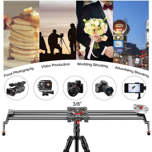 Carbon Fiber Camera Slider with Flywheel G37651