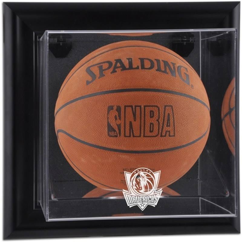 Black Framed Wall-Mounted Basketball Display Case E3282
