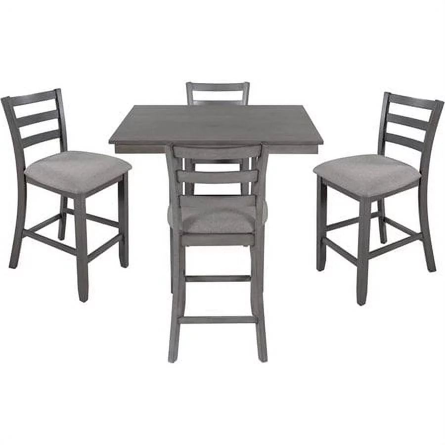 5 Piece Wooden Counter Height Dining Set Y503036
