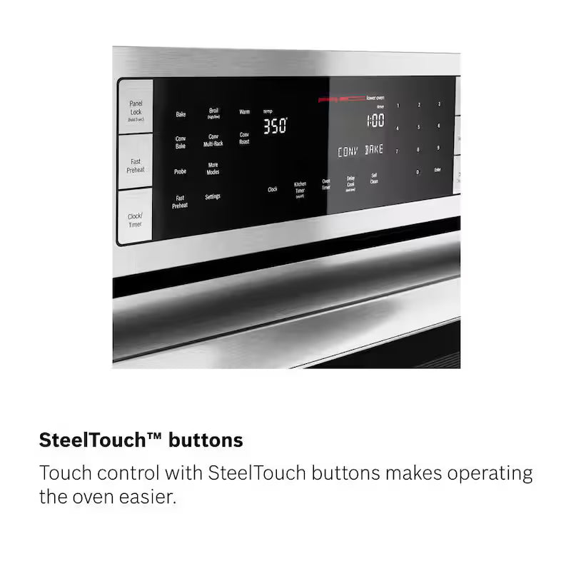 27 in Double Electric Wall Oven with Convection Self Cleaning Stainless Steel A2750