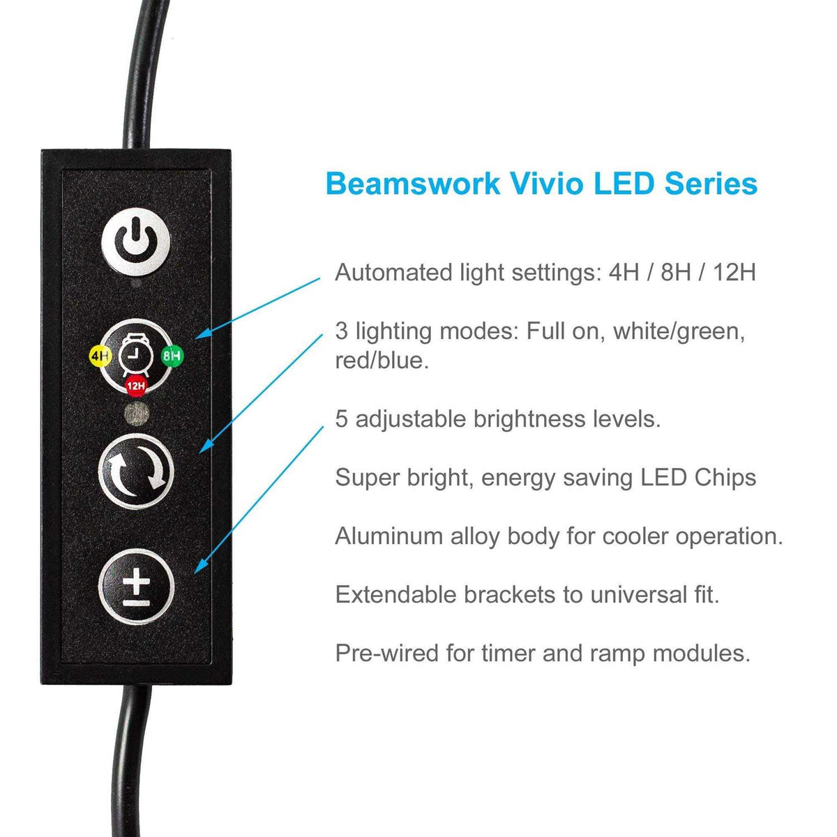 Full Spectrum LED Aquarium Fish Tank Light H2830
