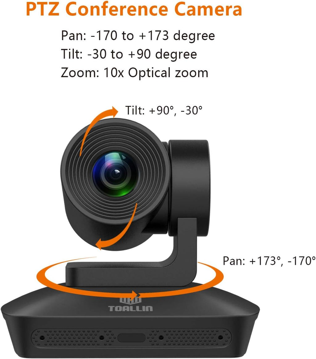 1080P PTZ Conference Camera with 4 Microphones Array, 10X Optical Zoom N176260