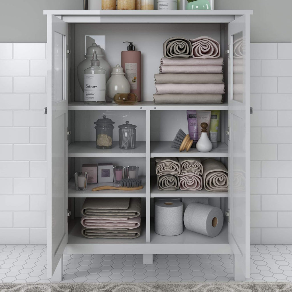 White Bathroom Storage Cabinet Y8942