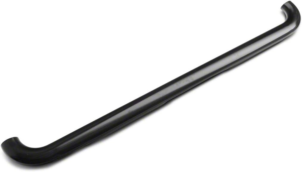 Black 4-Inch Oval Bent End Side Step Bars E596