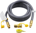 15FT 3/4 Inch ID Natural Gas Hose with Quick Connect Fittings K874498