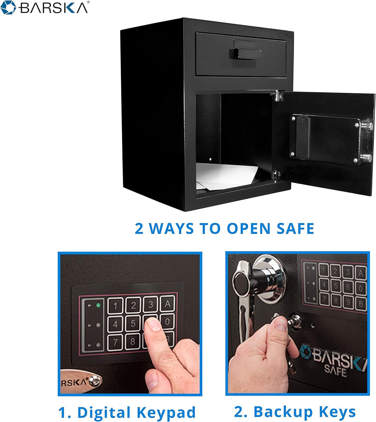 Digital Keypad Drop Safe with Front Load Drop Box R861