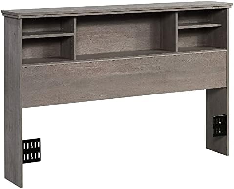 Wooden Full-Queen Bookcase Headboard in Glacier White M80119