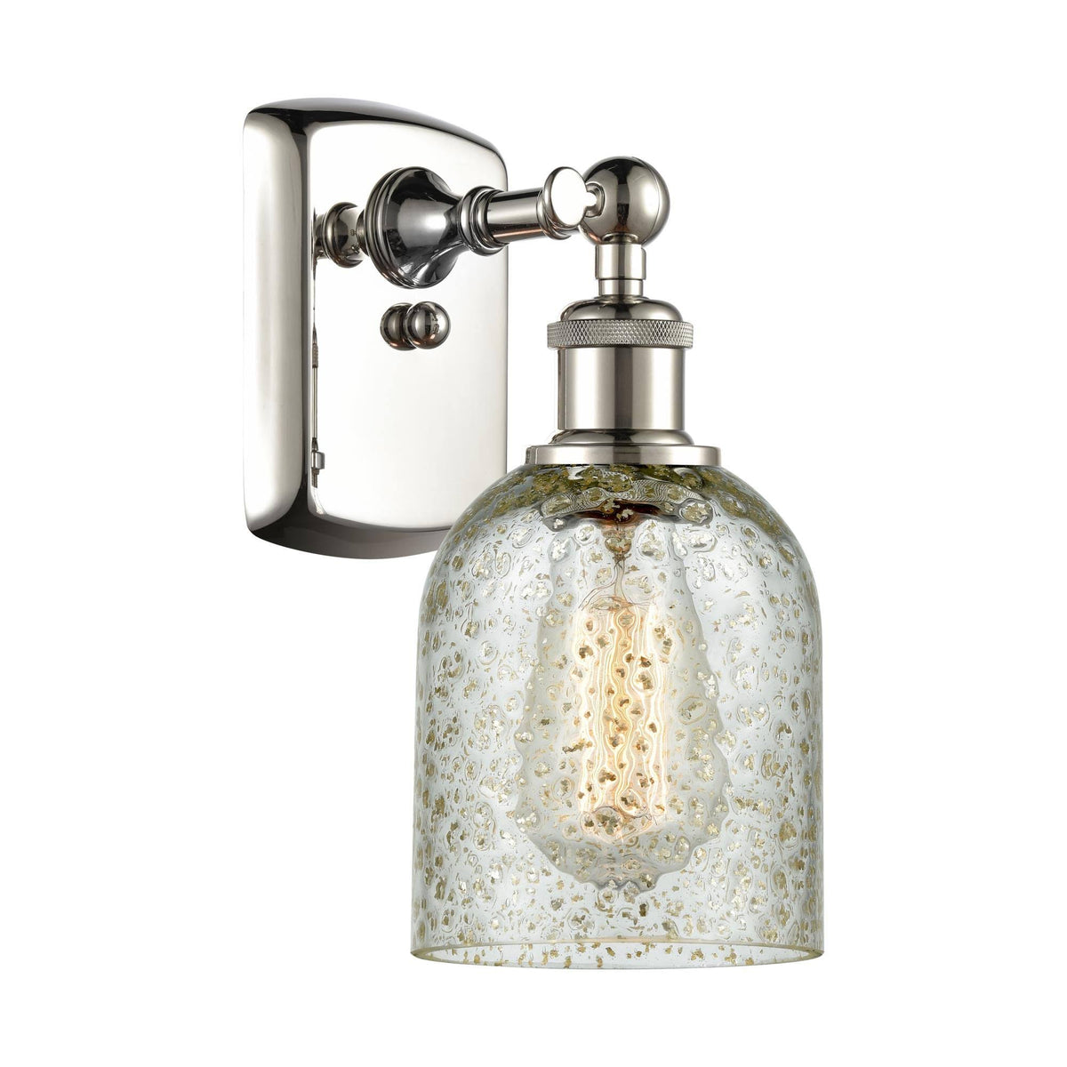 1 Light Polished Nickel Sconce G8455
