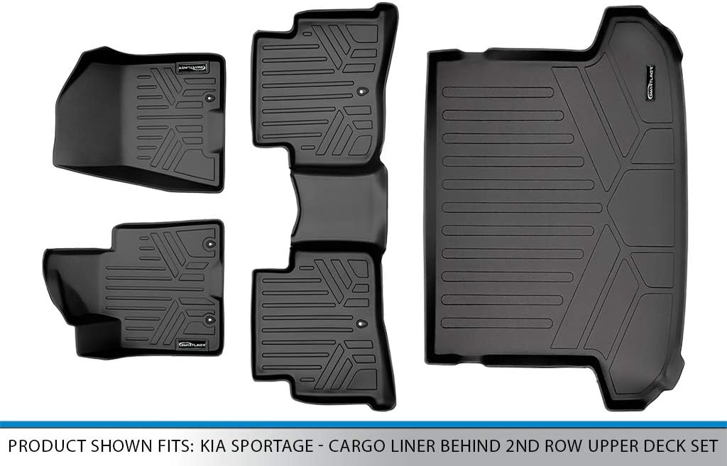 Custom Fit Floor Mats and Cargo Liner Set Black E7150