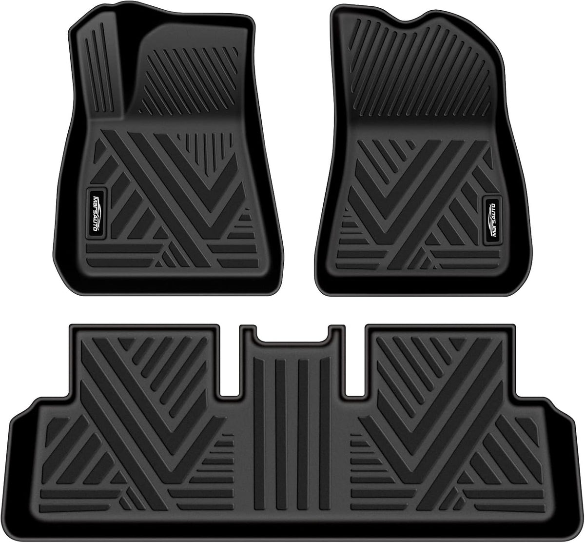 Custom Fit All Weather TPE Black Car Floor Mats Full Set L43943