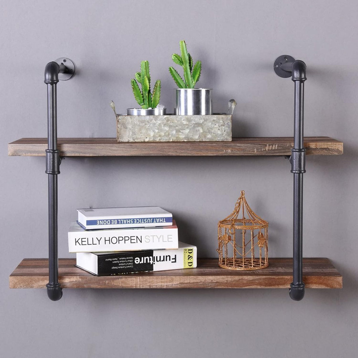 31.5-Inch 3-Shelf Metal Bookcase L85426