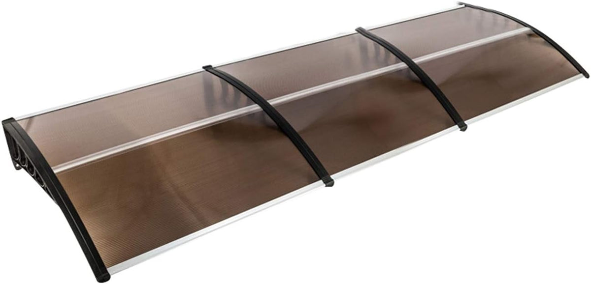Polycarbonate Patio Door Awning Canopy 40 x 120 White J736935