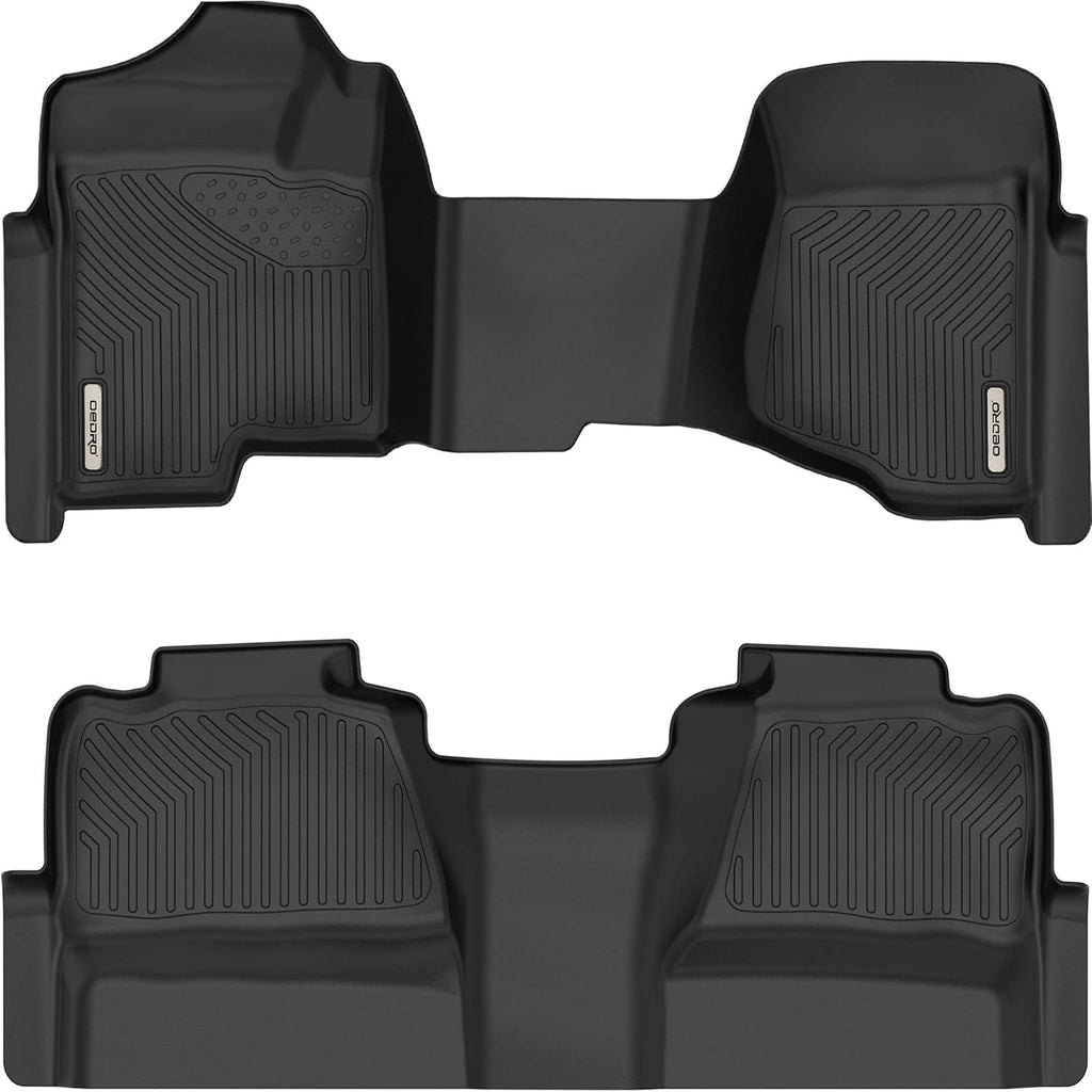 Black TPE All-Weather Floor Mats Full Set Liners S519