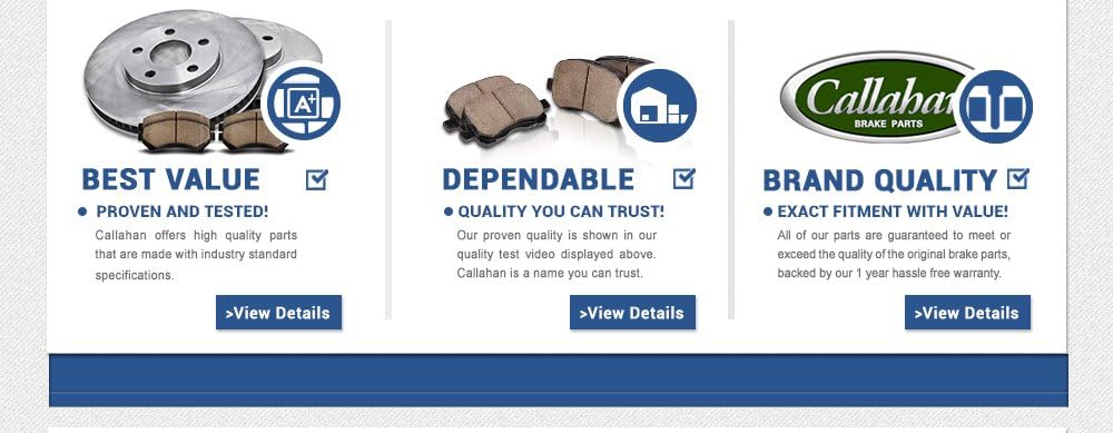 Front and Rear Calipers with Ceramic Brake Pads Kit W1058