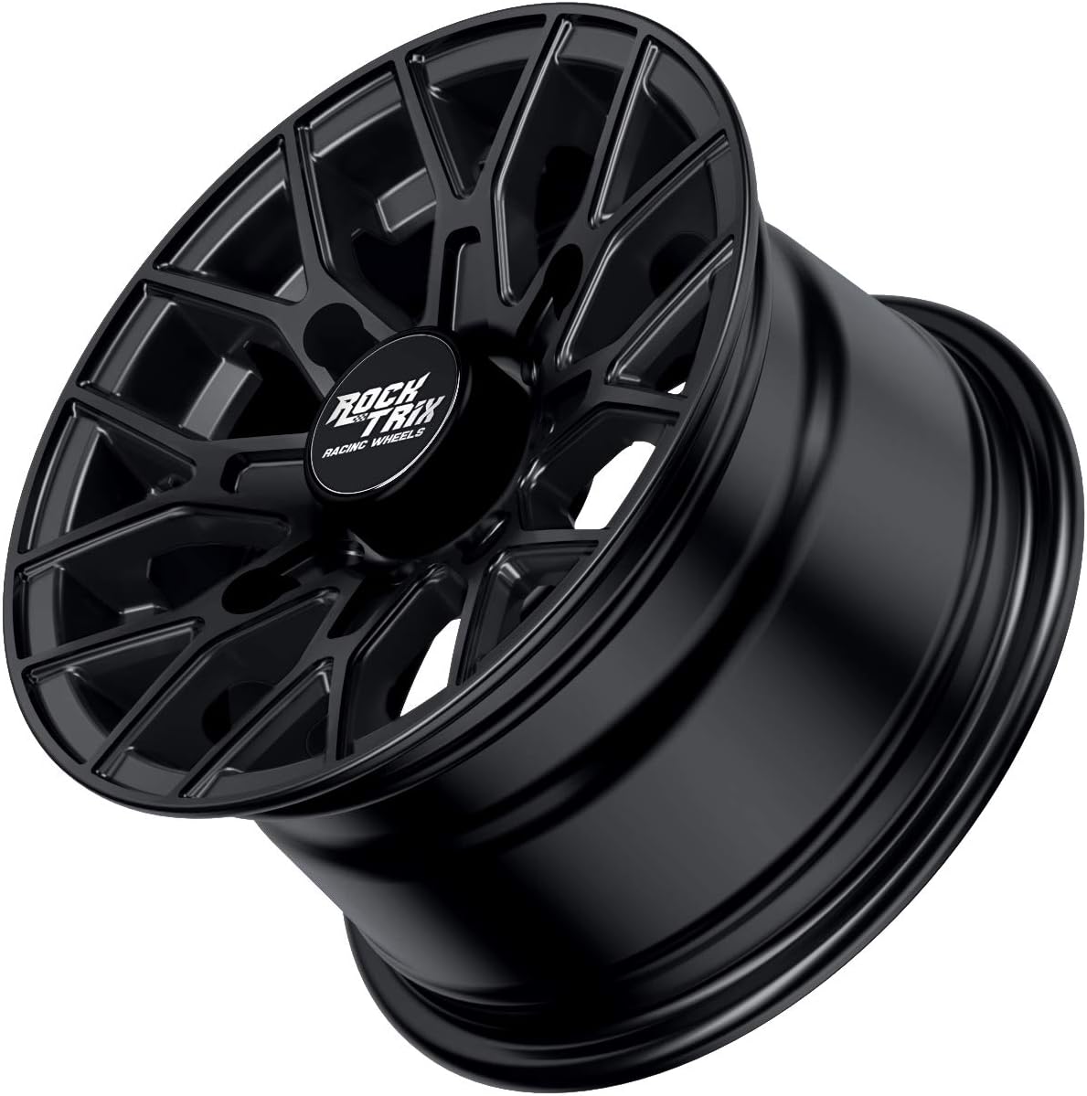12x7 Black ATV Wheels Set of 4 L603583