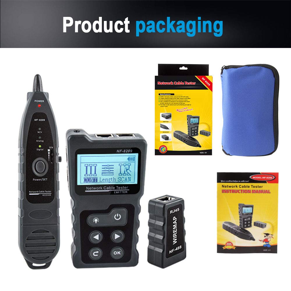 Network Cable Tester CAT5 CAT6 Wire Tracker A602