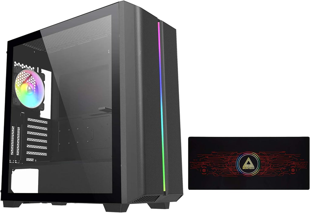 White ARGB Tempered Glass ATX Mid-Tower Gaming Case H907