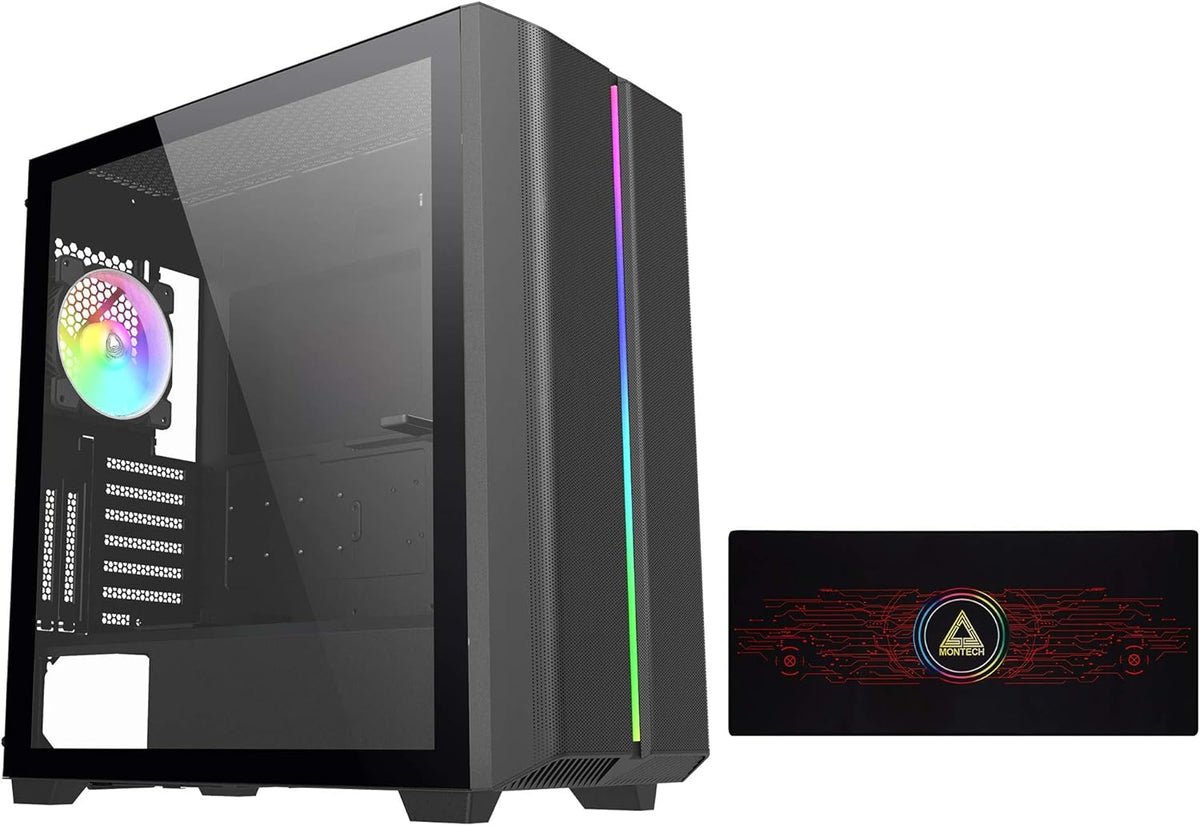 White ARGB Tempered Glass ATX Mid-Tower Gaming Case H907