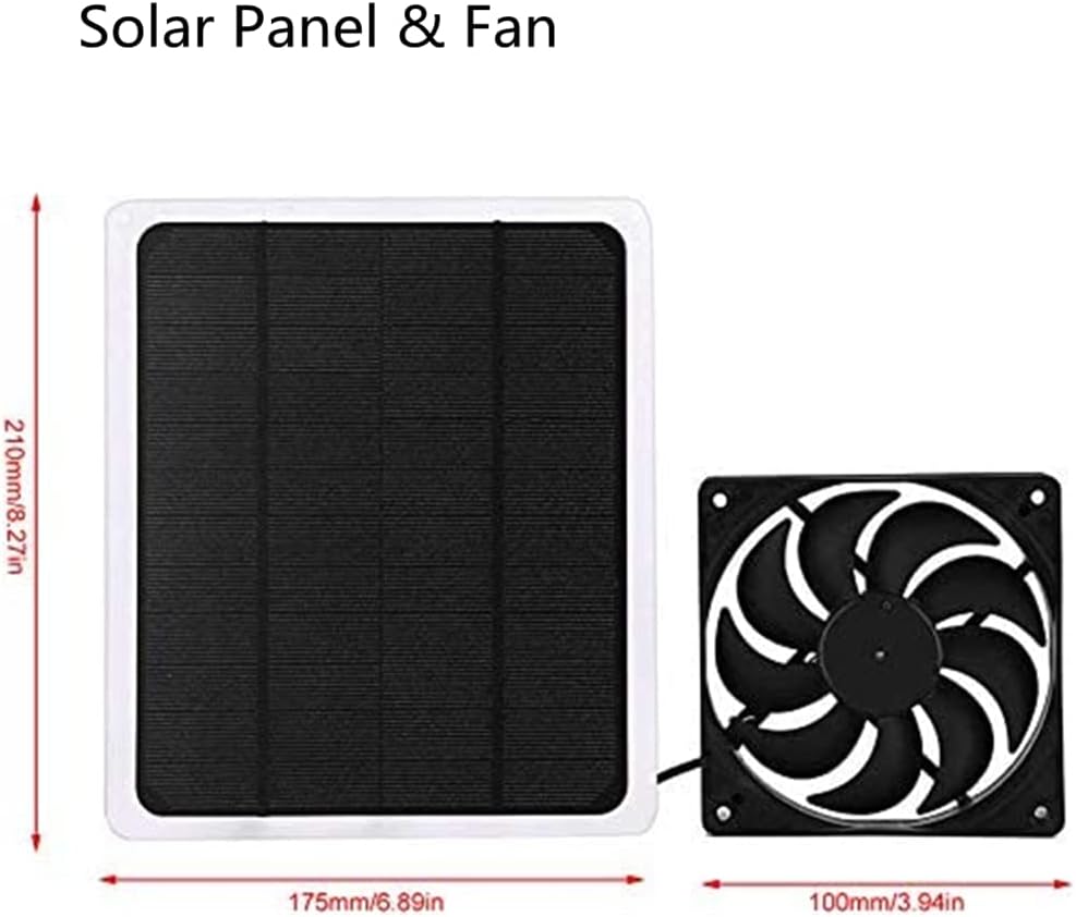 Solar Panel Powered Mini Exhaust Fan 10W 12V P901