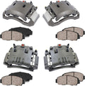 Front and Rear Calipers with Ceramic Brake Pads Kit W1058