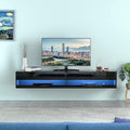 Wall Mounted LED TV Stand with Cabinet and Cable Management for 80 Inch TV M49105