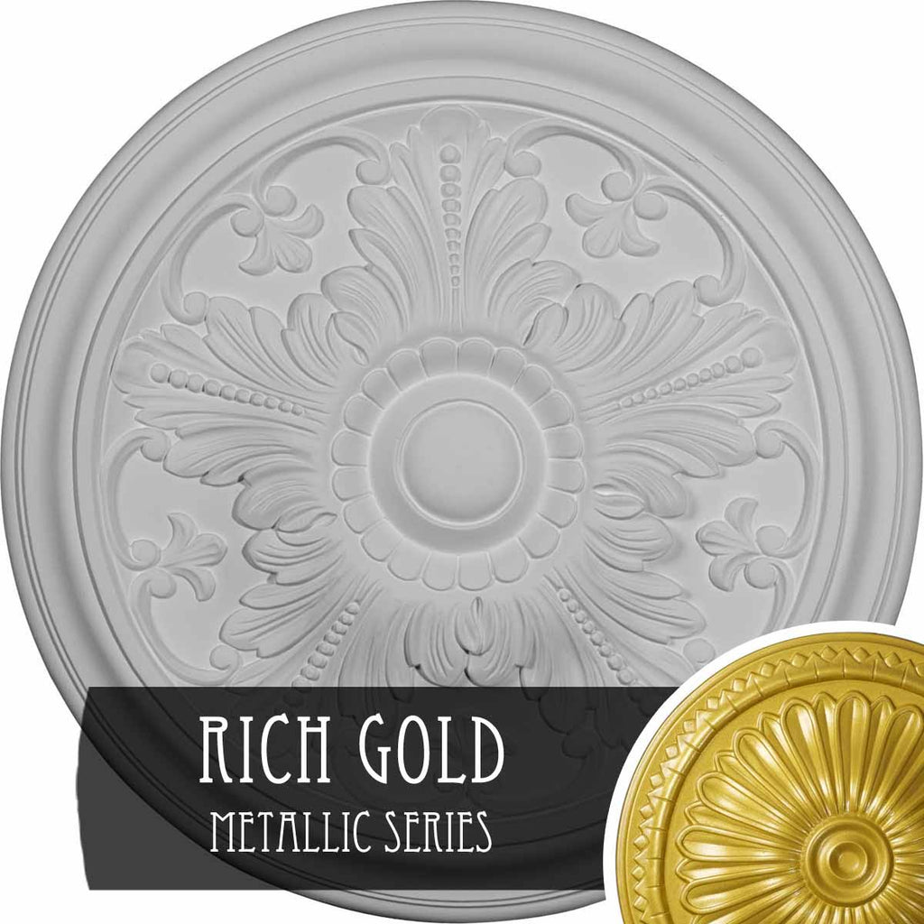 Vienna Ceiling Medallion Hand-Painted Rich Gold T3822