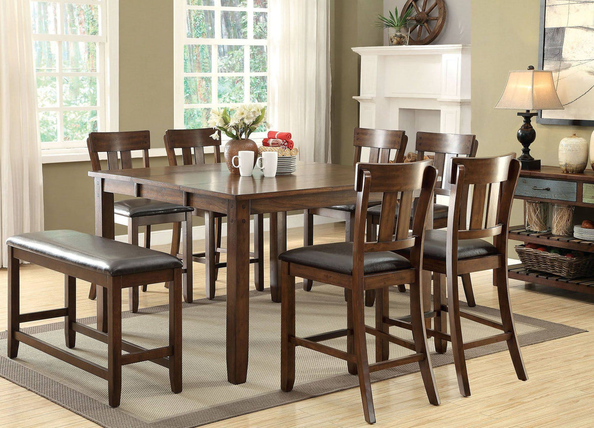 Counter Height Table in Rustic Oak U4666
