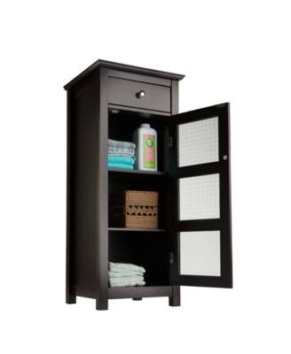 Espresso 1 Door 1 Drawer Floor Cabinet D683338