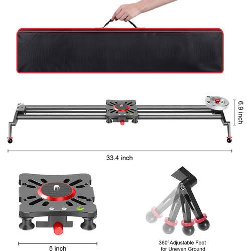 Carbon Fiber Camera Slider with Flywheel G37651
