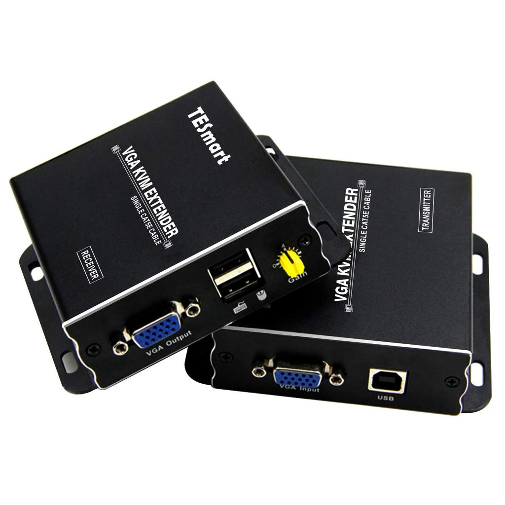 1080P 60Hz USB VGA KVM Extender Over Cat5e Cat6 Ethernet Cable Y79740