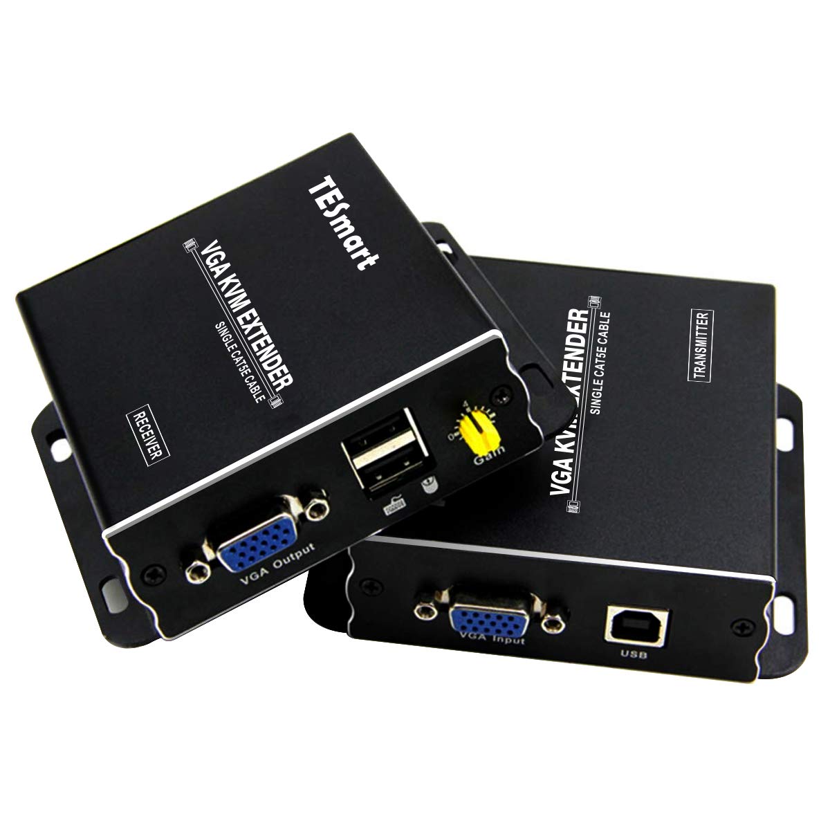 1080P 60Hz USB VGA KVM Extender Over Cat5e Cat6 Ethernet Cable Y79740