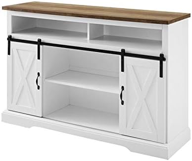 White Wood Highboy TV Stand S3164