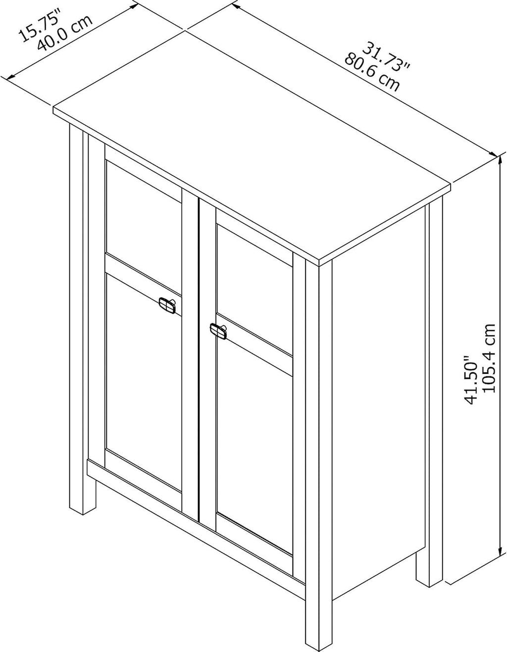 White Bathroom Storage Cabinet Y8942