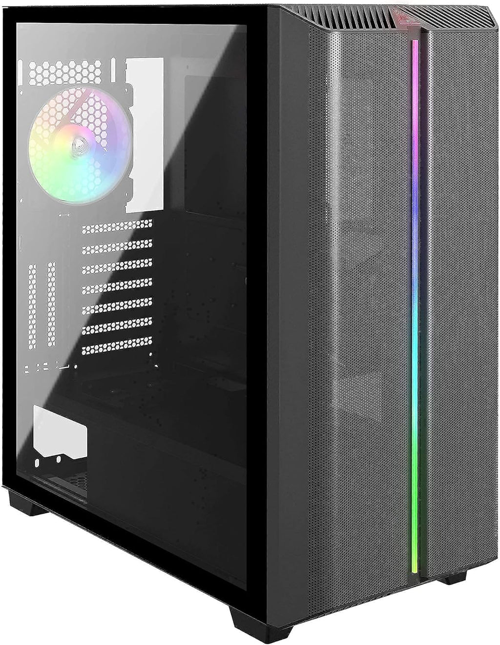 White ARGB Tempered Glass ATX Mid-Tower Gaming Case H907