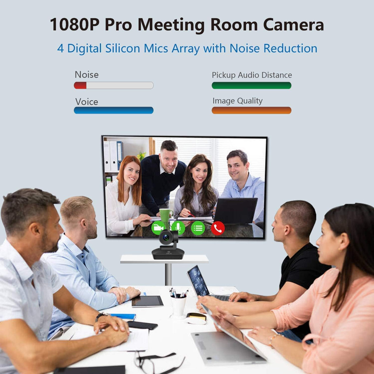 1080P PTZ Conference Camera with 4 Microphones Array, 10X Optical Zoom N176260