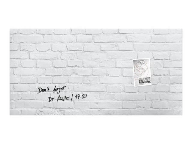 White Magnetic Glass Board S92295