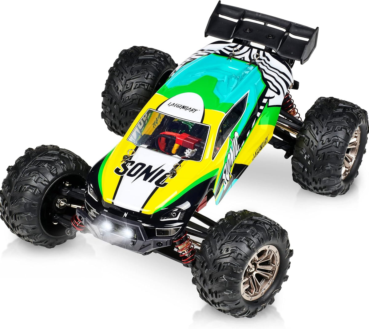Off Road Remote Control Car 4x4 Truck 1:16 Scale Black Yellow B434