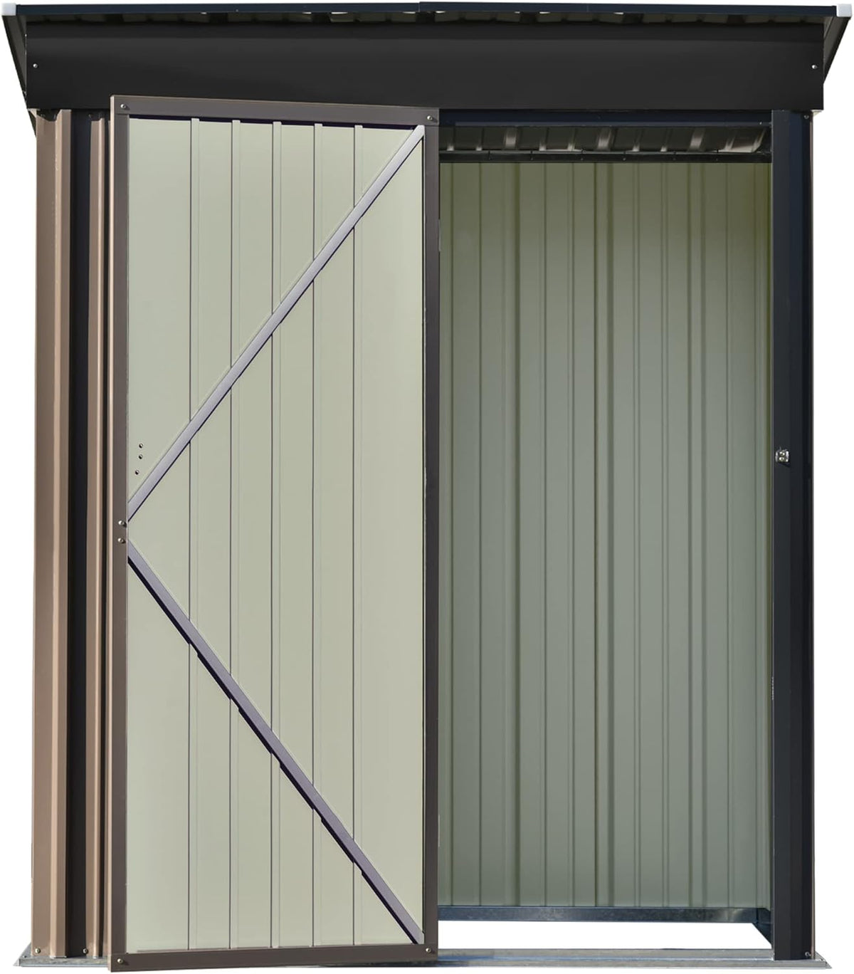 Outdoor Storage Garden Shed 5ft.Wx3ft.L Metal Storage Cabinet with Lockable Door R442