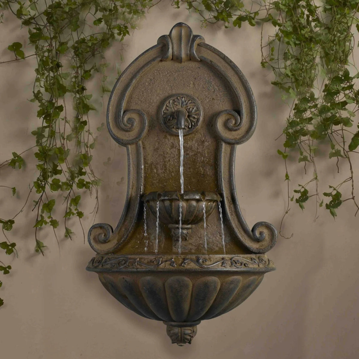 Copper Finish Wall Fountain Z547373