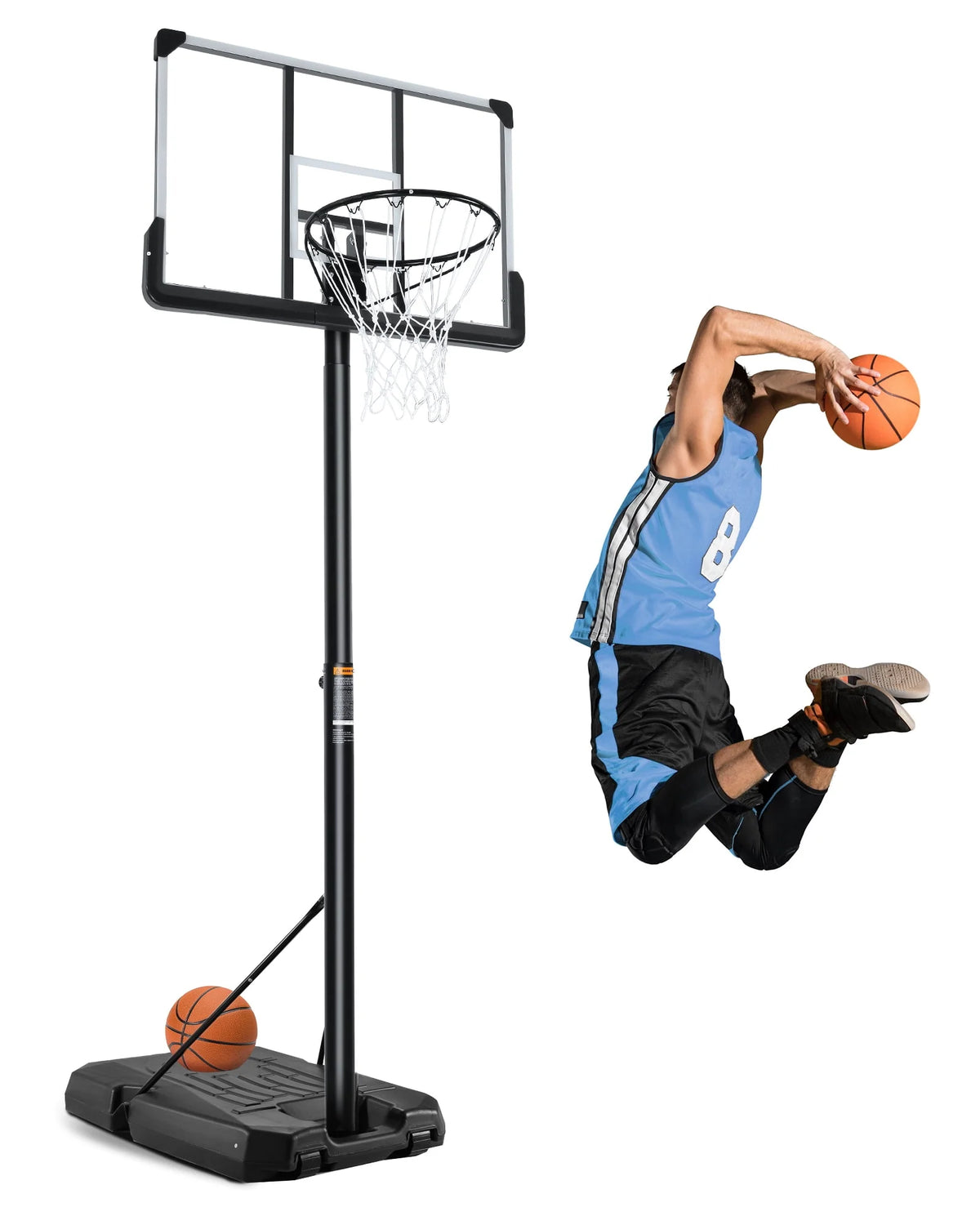 Portable Basketball Hoop with Adjustable Height T9236