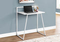 Computer Desk, 30"L, White Laminate, White Metal O30976