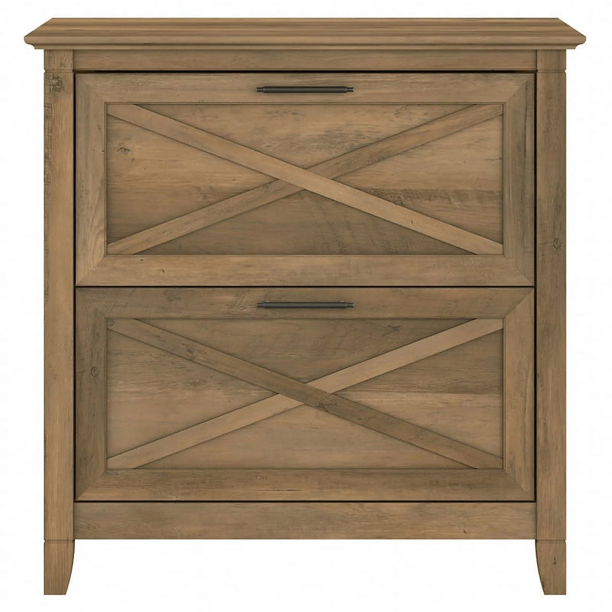 2 Drawer Contemporary Wood Lateral File Cabinet in Pine C474623