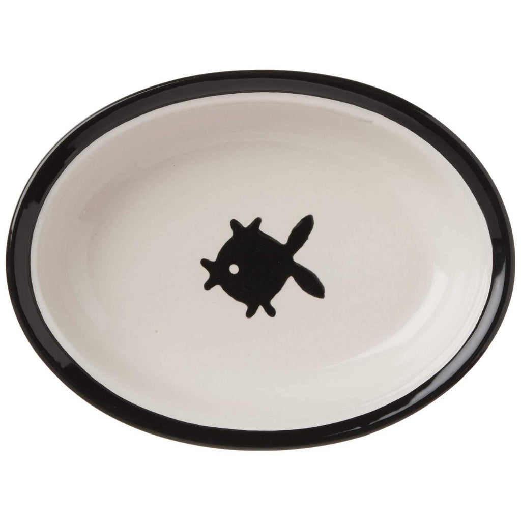 Stoneware Cat Bowl V91045