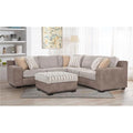 3 Piece Parchment Chenille Sectional Sofa J855