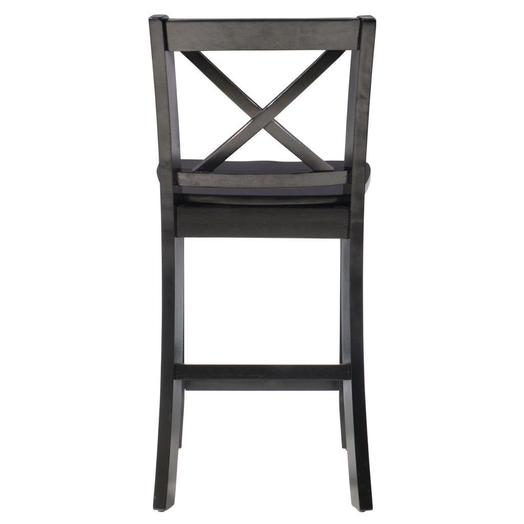 Black Wood 24-Inch Counter Stool M474