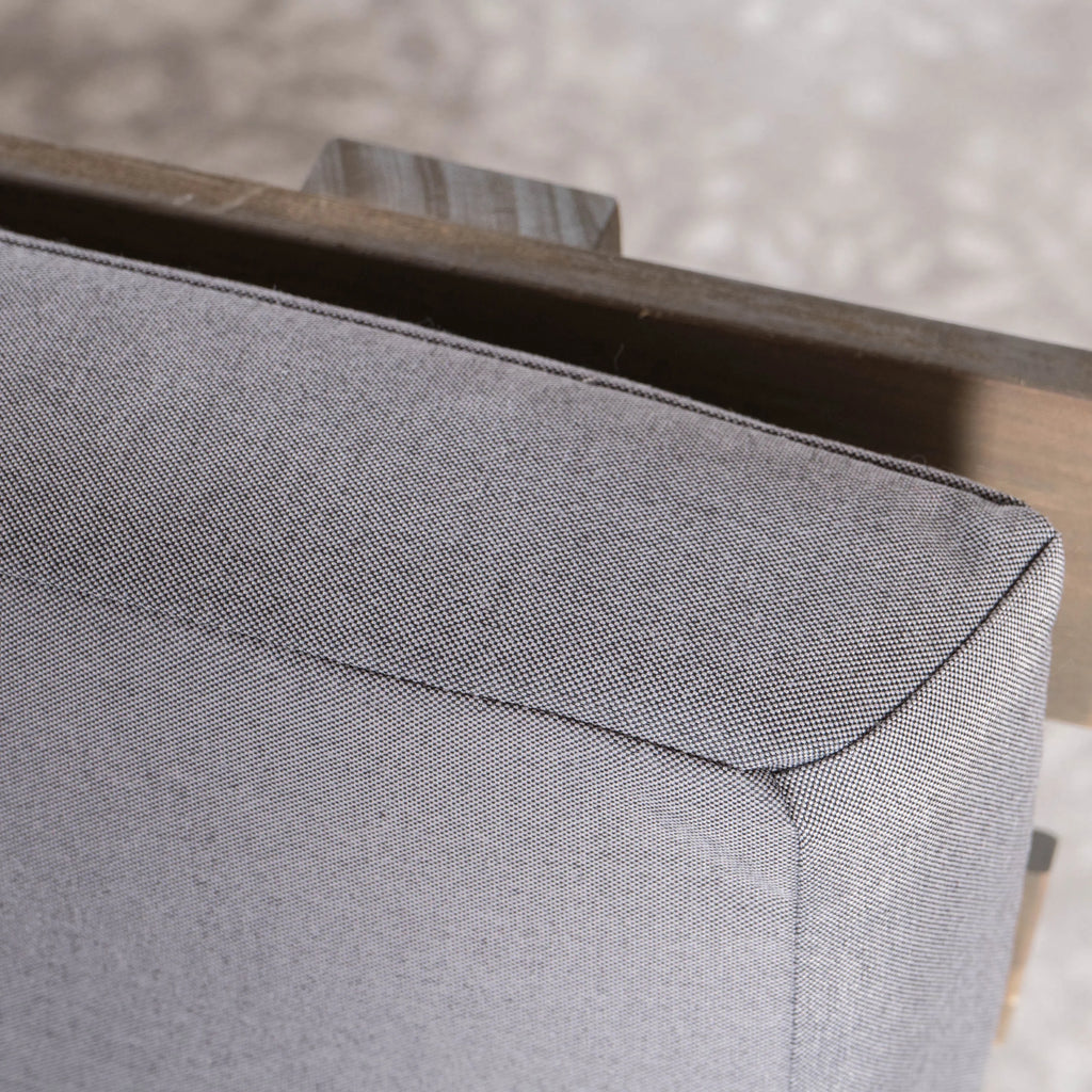 Left Sided Acacia Wood Sofa with Cushions F686227