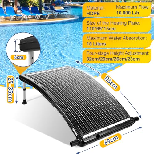 Solar Pool Heater with Adjustable Support Feet V310